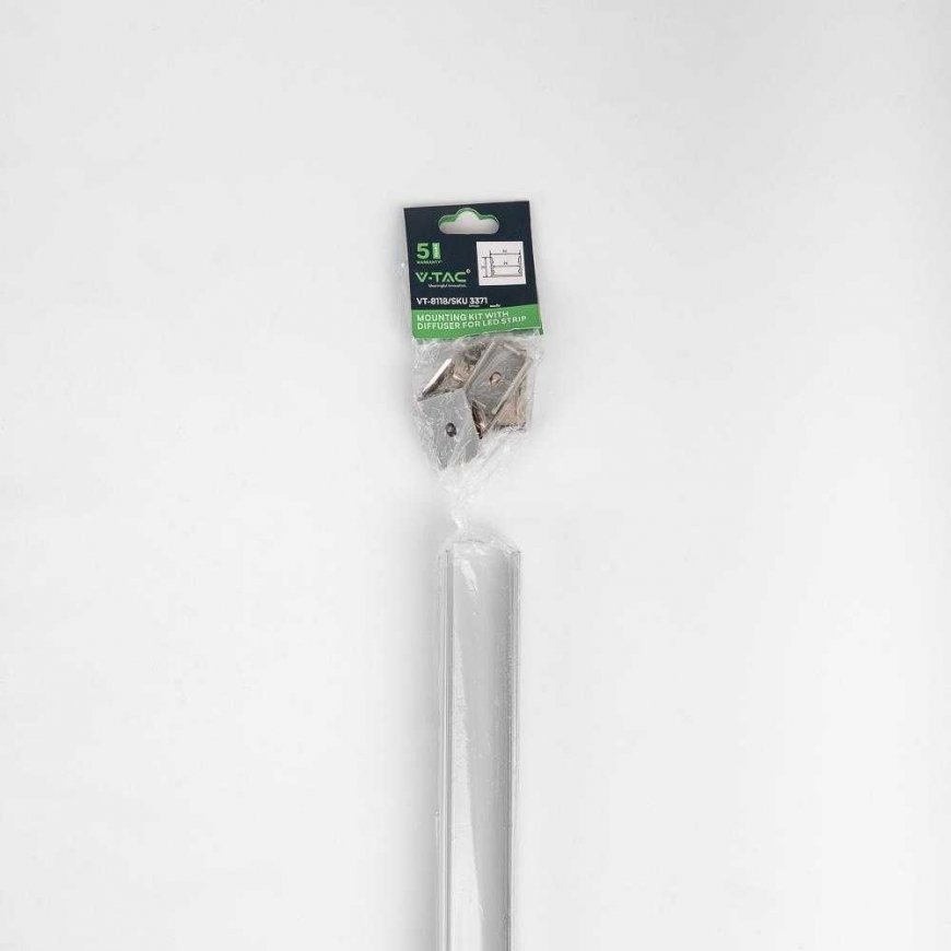 2m LED profiil alumiinium V-TAC, 2000*30*20mm, piima värv. – 5