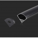 V-tac LED corner profile, black, 2m, with cover and mounting accessories V-tac LED corner profile, black, 2m, with cover and mounting accessories
