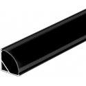 V-tac LED corner profile, black, 2m, with cover and mounting accessories V-tac LED corner profile, black, 2m, with cover and mounting accessories