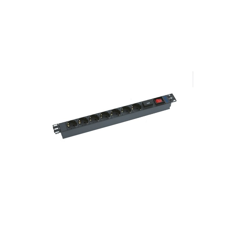 Triton RAB-PD-X12-A1 pārsprieguma aizsargs Melns 7 Maiņstrāvas izvade (-s) 2 m