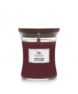 WoodWick Phantom Cherry vaško žvakė Cilindras Gintaras, Vanilė, Kašmyro mediena, Vyšnių (uogų) Burgu