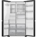 Hisense RS818N4TFE side-by-side-jääkaappipakastin Vapaasti seisova 632 L E musta Hisense RS818N4TFE side-by-side-jääkaappipakastin Vapaasti seisova 632 L E musta