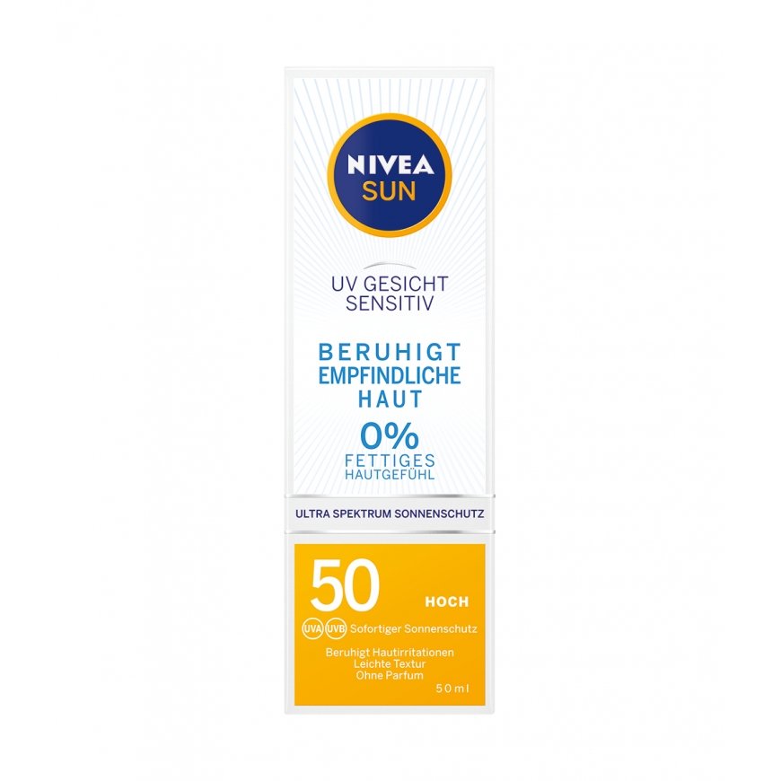 NIVEA UV Face Sensitive Protect SPF50 Päikesekaitsekreem Nägu 50 Täiskasvanud – 3