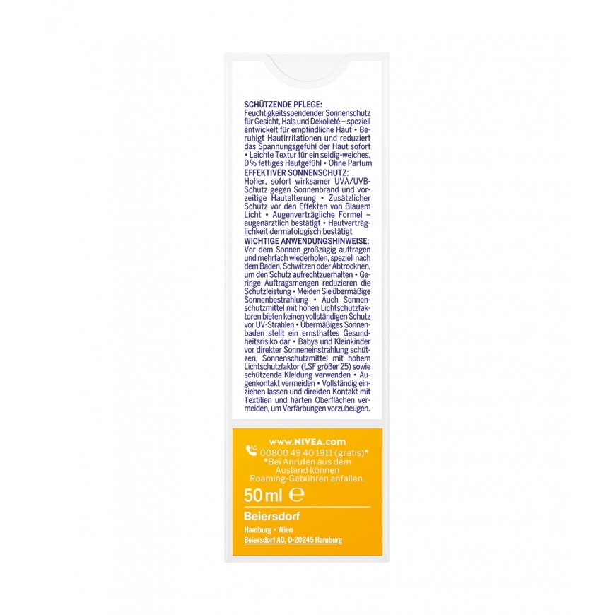 NIVEA UV Face Sensitive Protect SPF50 Apsauginis kremas nuo saulės Veidas 50 Suaugusiesiems – 4