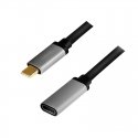 LogiLink CUA0105 USB cable USB 3.2 Gen 2 (3.1 Gen 2) 0.5 m USB C Black, Grey