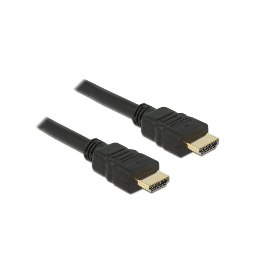 DeLOCK 84751 HDMI kabelis 0,5 m HDMI Type A (Standard) Melns