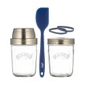 Kilner 65025035 pārtikas uzglabāšanas konteiners Apaļš Komplekts 0,35 L Zils, Sudrabs, Caurspīdīgs 2 Kilner 65025035 pārtikas uzglabāšanas konteiners Apaļš Komplekts 0,35 L Zils, Sudrabs, Caurspīdīgs 2
