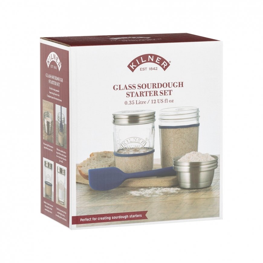 Kilner 65025035 pārtikas uzglabāšanas konteiners Apaļš Komplekts 0,35 L Zils, Sudrabs, Caurspīdīgs 2 – 2