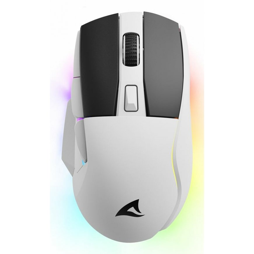 Sharkoon SGM50W hiir Mängimine Parempoolne RF Wireless + USB Type-A Optiline 6400 DPI
