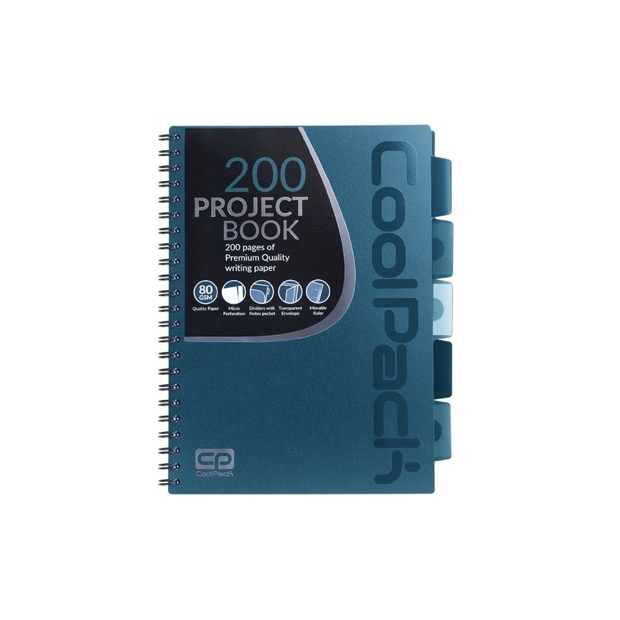 CoolPack 93989CP märkmik A4 200 lehte Sinine