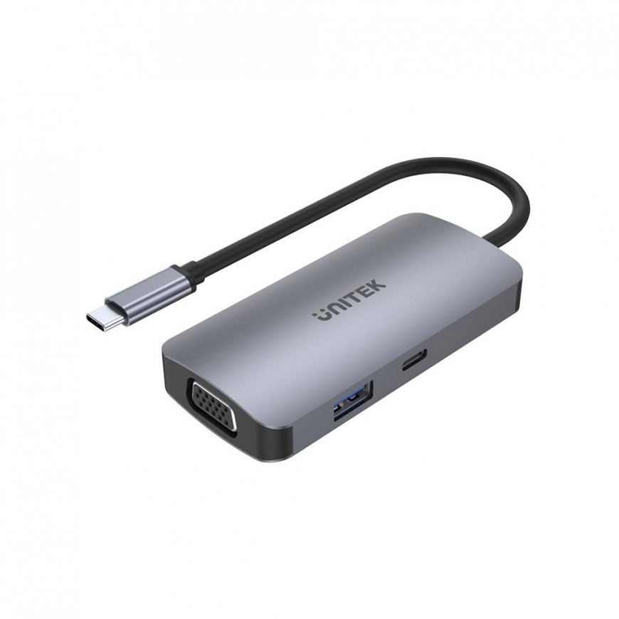 UNITEK P5 Trio USB 3.2 Gen 1 (3.1 Gen 1) Type-C Harmaa