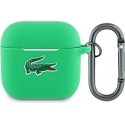 Lacoste šķidra silikona krokodila logo vāciņš AirPods 4 zaļā krāsā