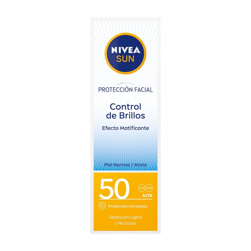NIVEA UV Face Shine Control Spf 50 Aurinkorasva Kasvot Aikuiset