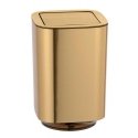 WENKO 24163100 jätekori Neliö PU muovi, Polyvinyylikloridi (PVC) Kulta