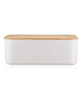Bodum 11740-913 bread box Rectangular White Bamboo, Plastic