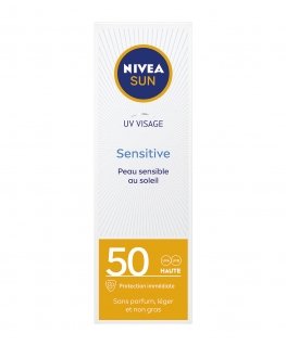 NIVEA UV Face Soothing Sensitive Sun Cream SPF 50+ Sunscreen cream Лицо Взрослые