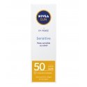 NIVEA UV Face Soothing Sensitive Sun Cream SPF 50+ Apsauginis kremas nuo saulės Veidas Suaugusiesiem NIVEA UV Face Soothing Sensitive Sun Cream SPF 50+ Apsauginis kremas nuo saulės Veidas Suaugusiesiem