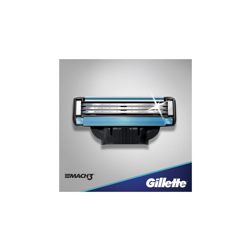 Gillette Mach 3 žilete 4 pcs