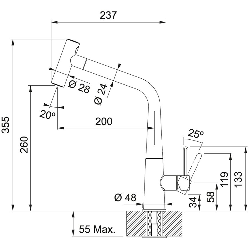 Franke 886406 musta – 2