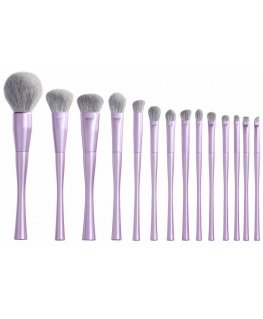 Jessup Luxury Violetinė Makeup komplektas pędzli do makijažo T512 14 vnt.