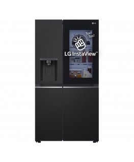 LG InstaView GSGV81EPLL side-by-side refrigerator Freestanding 635 L E Black