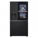 LG InstaView GSGV81EPLL side-by-side-jääkaappipakastin Vapaasti seisova 635 L E musta