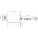 VOLTAGE Maitinimo šaltinis impulsowy desktop do CCTV 12V 5A 60W wtyk 5,5mm / 2,1mm
