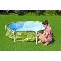 Bestway Splash-in-Shade Round Above Ground Pool with UV Careful Sunshade