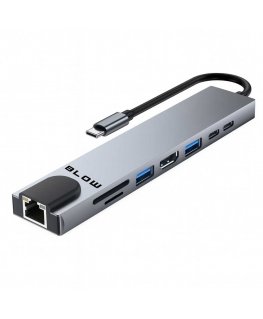Blow USB-C hub RJ45 + HDMI 100W network adapter K-08