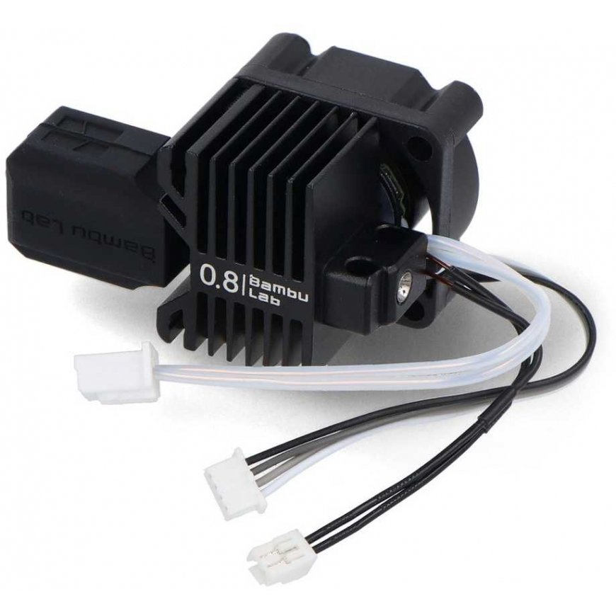Pilna Bambu Lab X1 sērijas printeru hotend galviņa – 0.8mm – 4