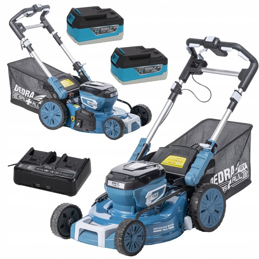 Cordless mower w/ drive 46cm 2*18V 2*5.0Ah