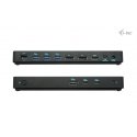 i-tec C31TRIPLEDOCKPDPRO2 dokstacija Vadu USB 3.2 Gen 1 (3.1 Gen 1) Type-C Melns