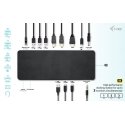 i-tec C31TRIPLEDOCKPDPRO2 dokstacija Vadu USB 3.2 Gen 1 (3.1 Gen 1) Type-C Melns