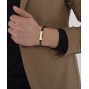 Lacoste Black Leather Bracelet for Men Rockel 2040451 Lacoste Black Leather Bracelet for Men Rockel 2040451
