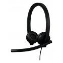 Logitech H570e Headset Wired Head-band Office/Call center USB Type-C Black