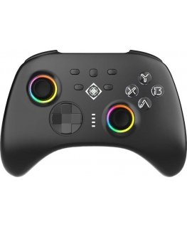 Bezvadu PC&Swich 3-in-1 vadības pults DELTACO GAMING, mīksta IML apdare, BT 5.1 | 2.4G USB uztvērējs | USB-C vadu / GAM-184 / 42