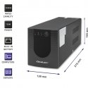 Qoltec 53775 uninterruptible power supply (UPS) Line-Interactive 1.2 kVA 720 W 4 AC outlet(s)