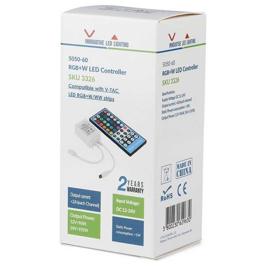 Контроллер V-tac для RGB + W светодиодной ленты, 8A – 4