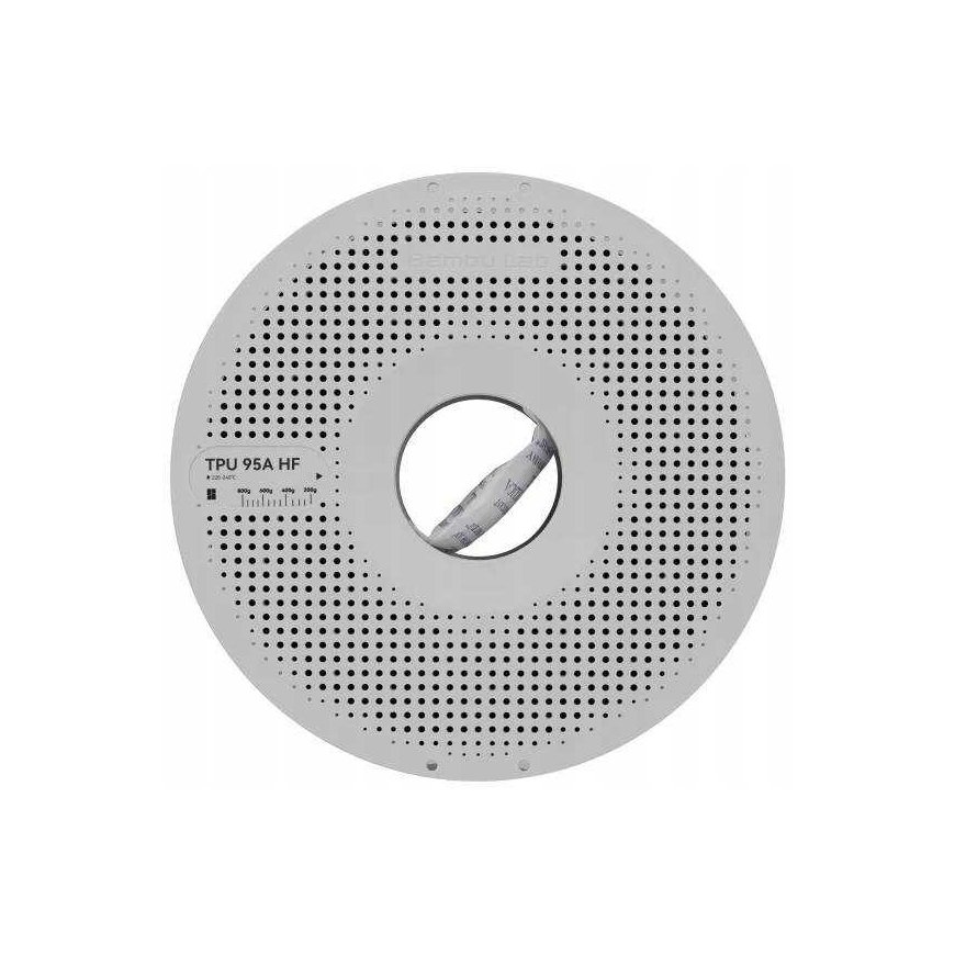 Bambu Lab TPU 95A HF пластик 1.75мм 1кг - поставляется с многоразовой катушкой - Красный – 2