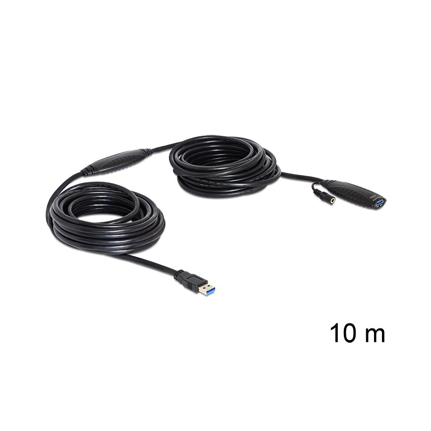 DeLOCK USB3.0-A - USB3.0-A, 10m USB kabelis USB 3.2 Gen 1 (3.1 Gen 1) USB A Juoda – 3