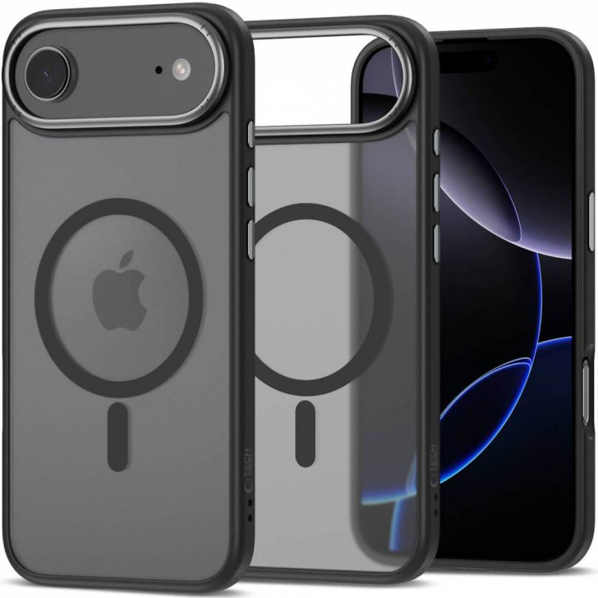 Kaitseümbris TECH-PROTECT MAGEDGE MAGSAFE IPHONE 17 AIR MATTE Must GUNMETAL