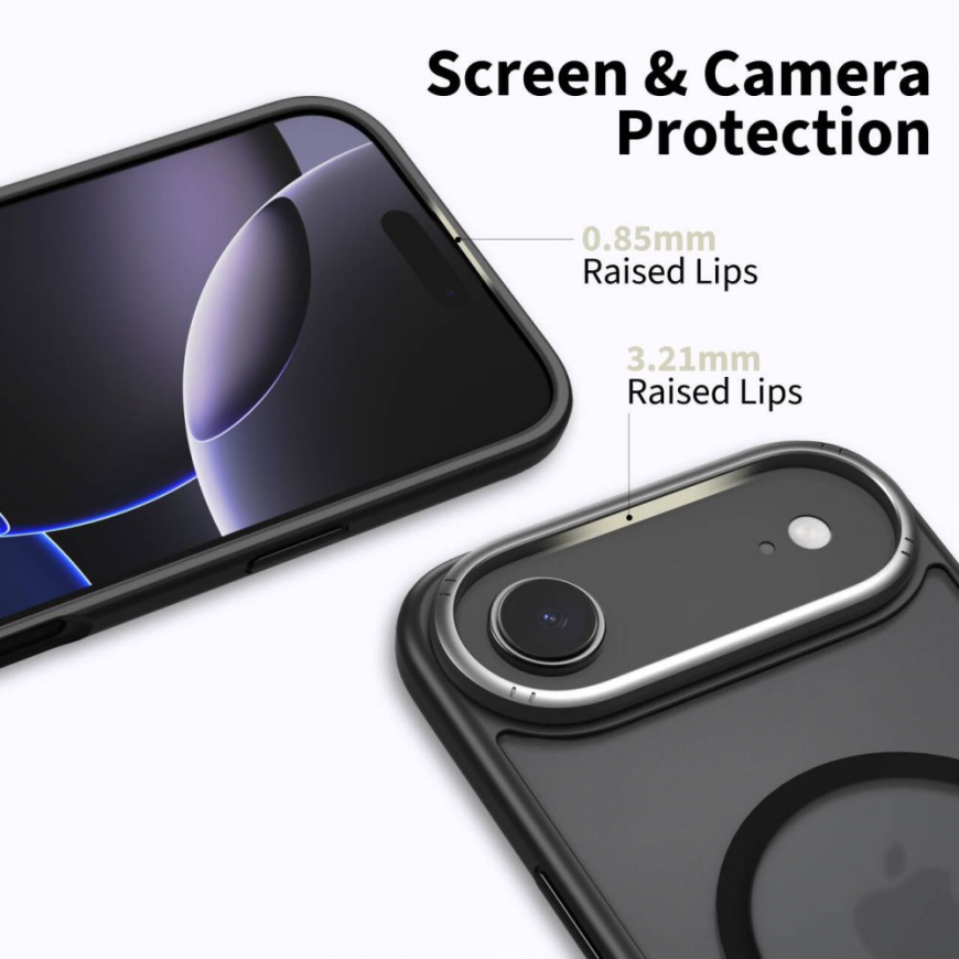 TECH-PROTECT MAGEDGE MAGSAFE IPHONE 17 AIR MATTE Melns GUNMETAL – 3