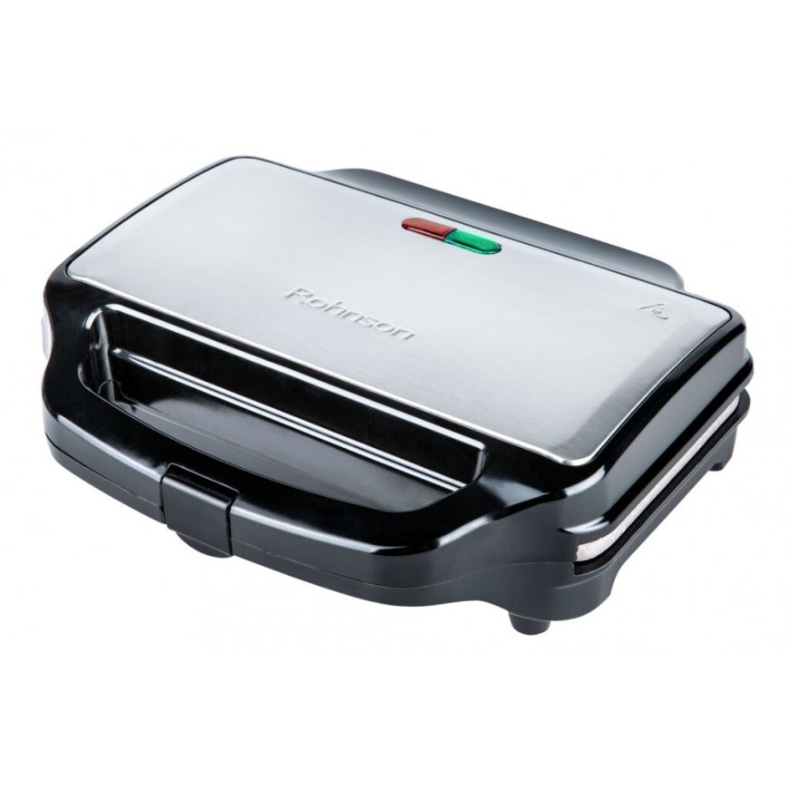 Rohnson R-2751 voileipägrilli 900 W musta, Satiini teräs