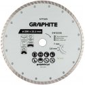 Graphite Deimantinis pjovimo diskas „Turbo“, 230 x 22,22 mm, sausas Graphite Deimantinis pjovimo diskas „Turbo“, 230 x 22,22 mm, sausas