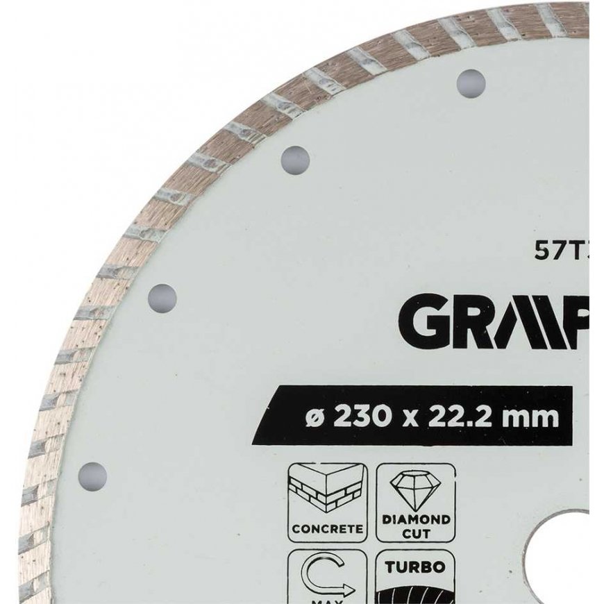 Graphite Diamond Cutting Disc 'Turbo', 230 x 22.22 mm, dry – 3