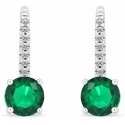 Brilio Silver Sparkling silver earrings with green zirconia EA415WG Brilio Silver Sparkling silver earrings with green zirconia EA415WG