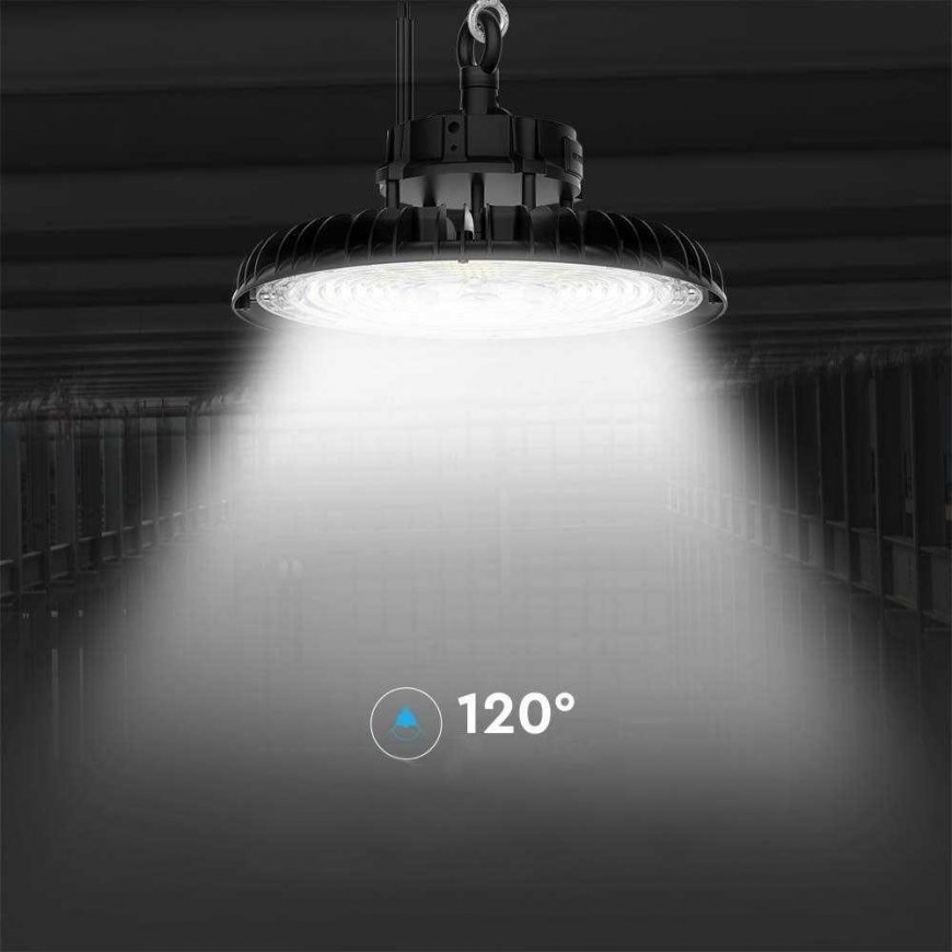 Оправа V-TAC LED High Bay LIFUD ДРАЙВЕР 0-10V 160Лм/Вт 120Вт/150Вт/200Вт VT-90202 3000K+4000K+5000K 27000лм 5 лет гарантии – 5