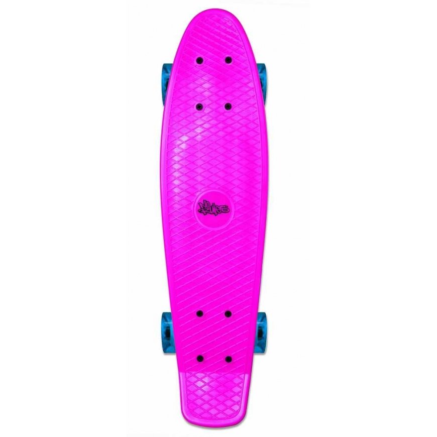No Rules Skateboard fun skateboard with lights pink AU 349