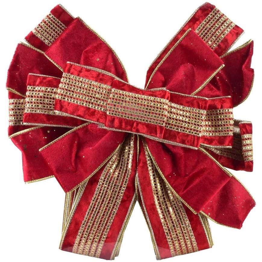 Mondex vuodesta 1986 SANTA LILA pöytäliina 32x130cm punainen kultaisella