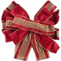 Mondex Since 1986 SANTA LILA napkin 32x130cm red with gold